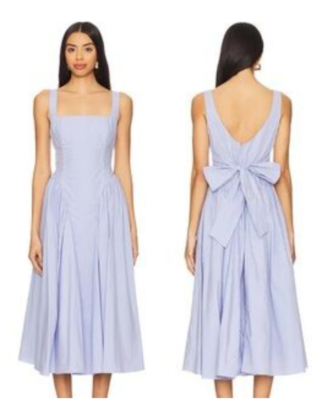 ASTR The Label Midi Vinya Dress Size M in Periwinkle Blue